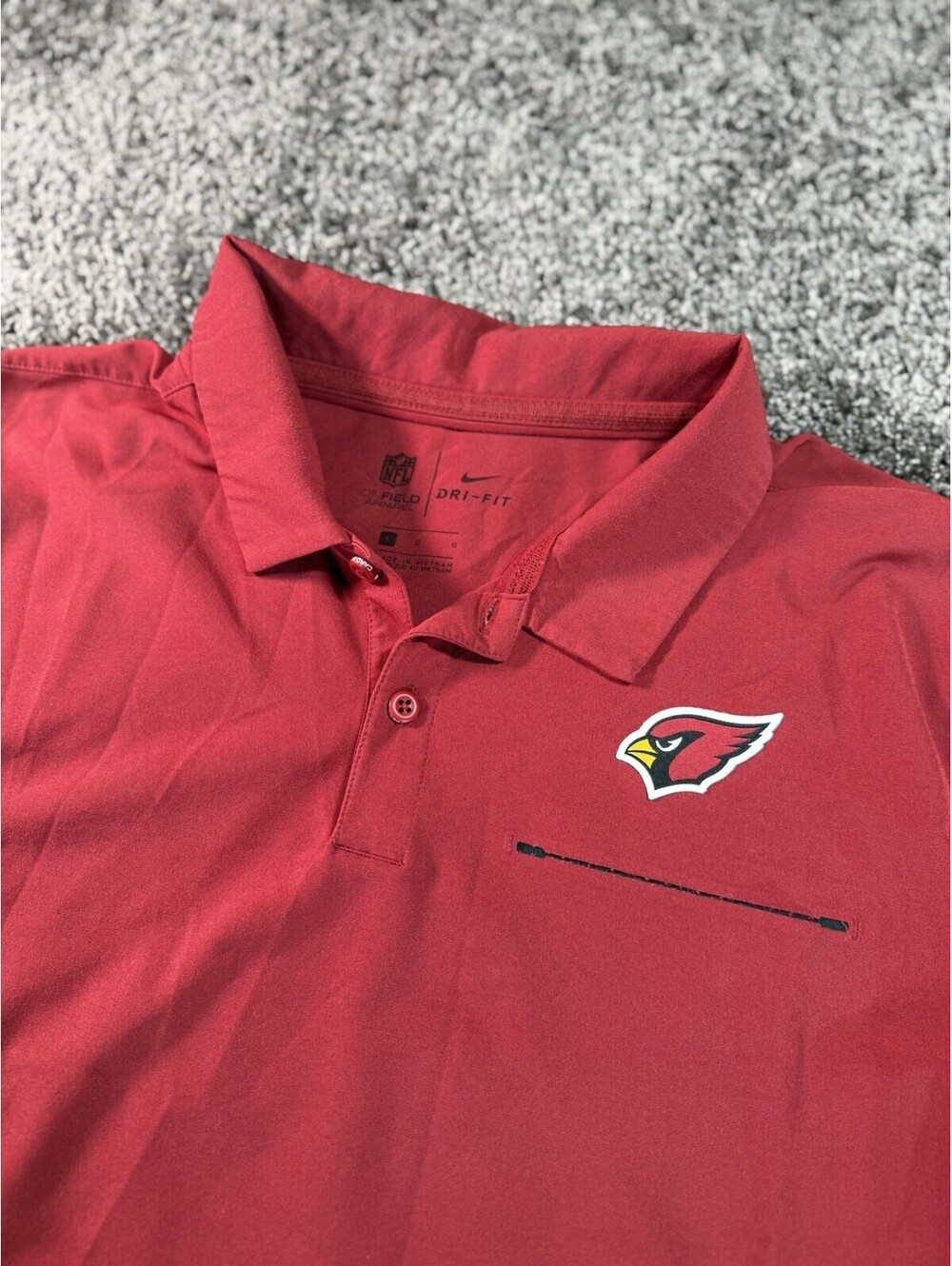 Arizona CardinalsNFL On Field Apparel Nike Dri-FIT Polo Shirt - Men's L